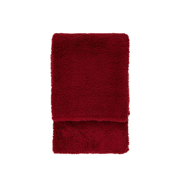 Ghedi Barosa Fleece Throw Merlot — SantoLusso®