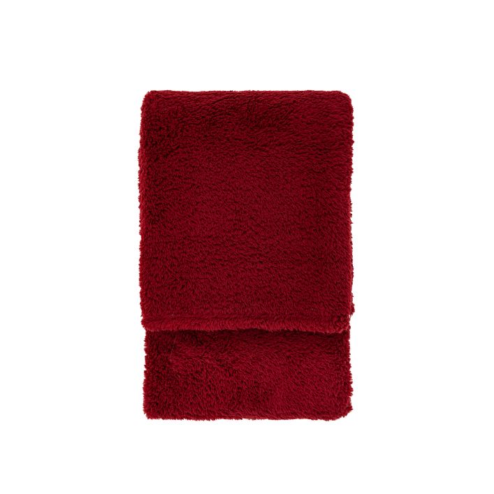 Ghedi Barosa Fleece Throw Merlot — SantoLusso®