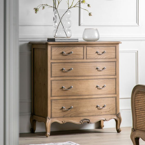 Ghedi Bayas 5 Drawer Chest Weathered — SantoLusso®