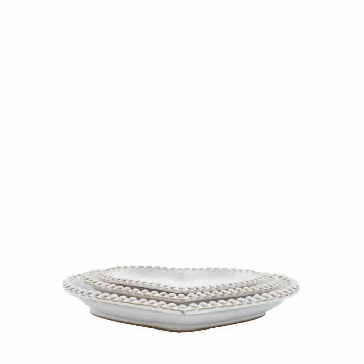 Ghedi Beaded Heart Plate Set of 3 — SantoLusso®