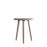 Ghedi Belir Side Table Natural White — SantoLusso®