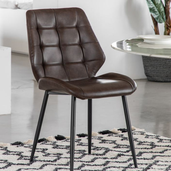 Ghedi Bertino Dining Chair Brown (2 Pack) — SantoLusso®