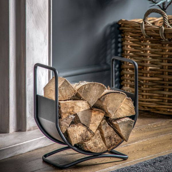 Ghedi Bronte Log Basket Black — SantoLusso®