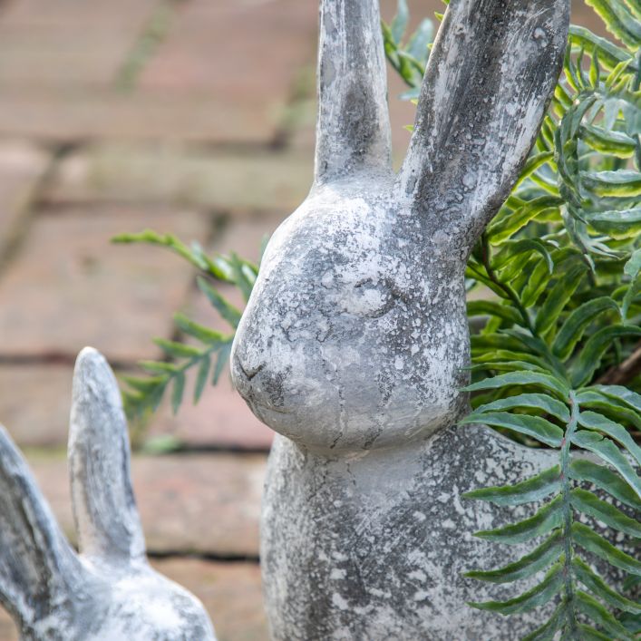 Ghedi Bunny Pot Large Distressed White — SantoLusso®