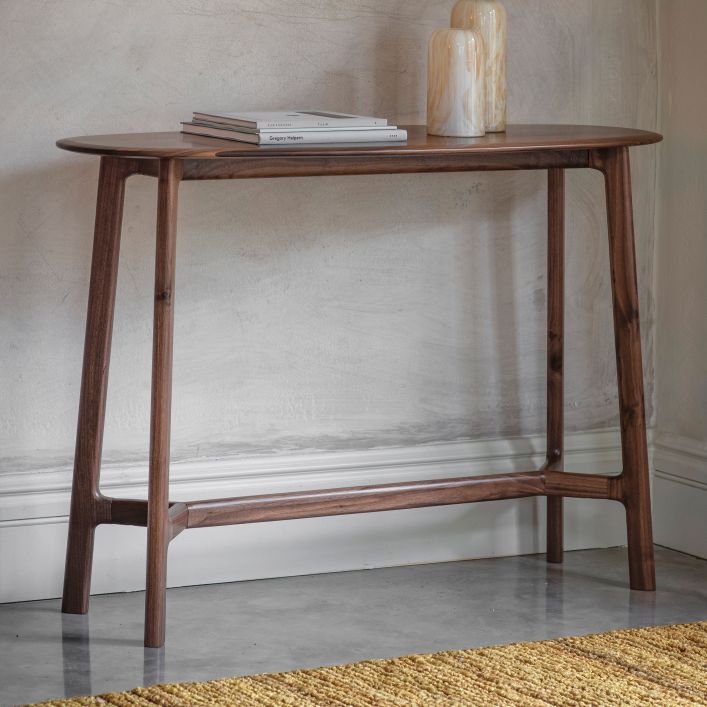Ghedi Cabrera Console Table Walnut — SantoLusso®