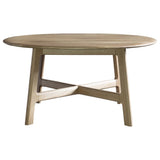 Ghedi Cabrera Round Coffee Table Oak — SantoLusso®