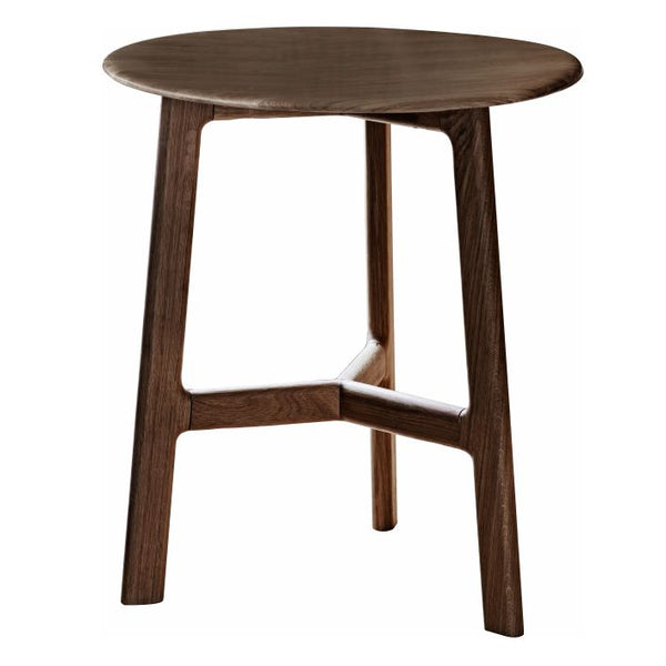 Ghedi Cabrera Round Side Table Walnut — SantoLusso®