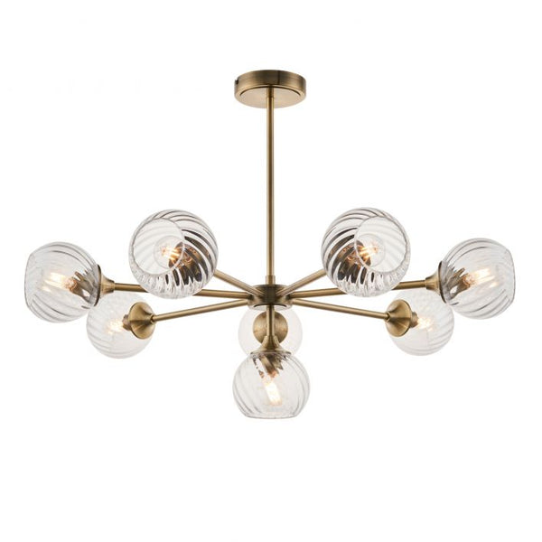 Ghedi Callie 8 Pendant Light Antique Brass — SantoLusso®