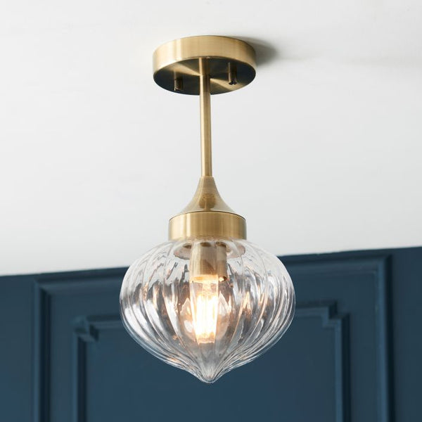 Ghedi Camerino 1 Ceiling Light Brass — SantoLusso®