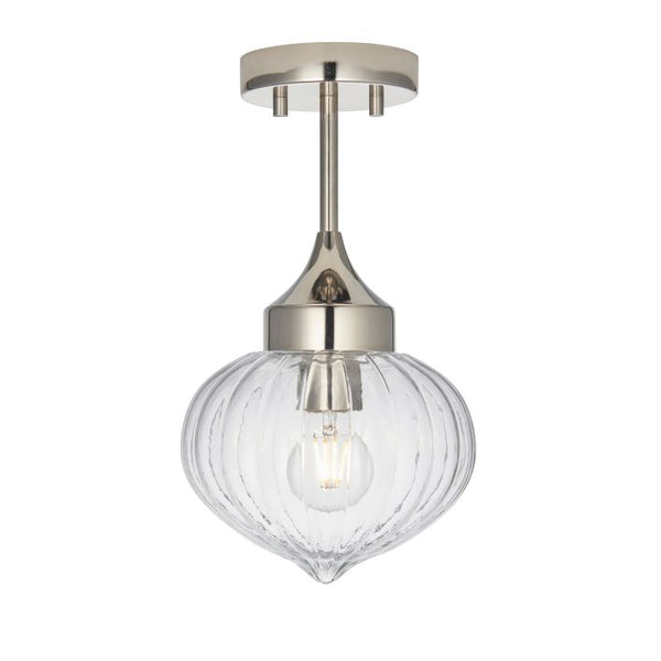 Ghedi Camerino 1 Ceiling Light Nickel — SantoLusso®