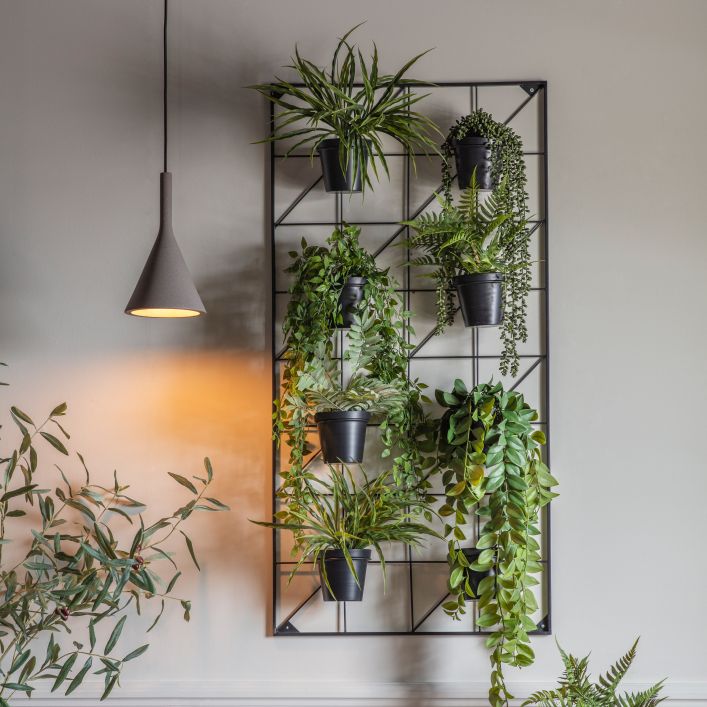 Ghedi Carlos Wall Planters x8 Black Small — SantoLusso®
