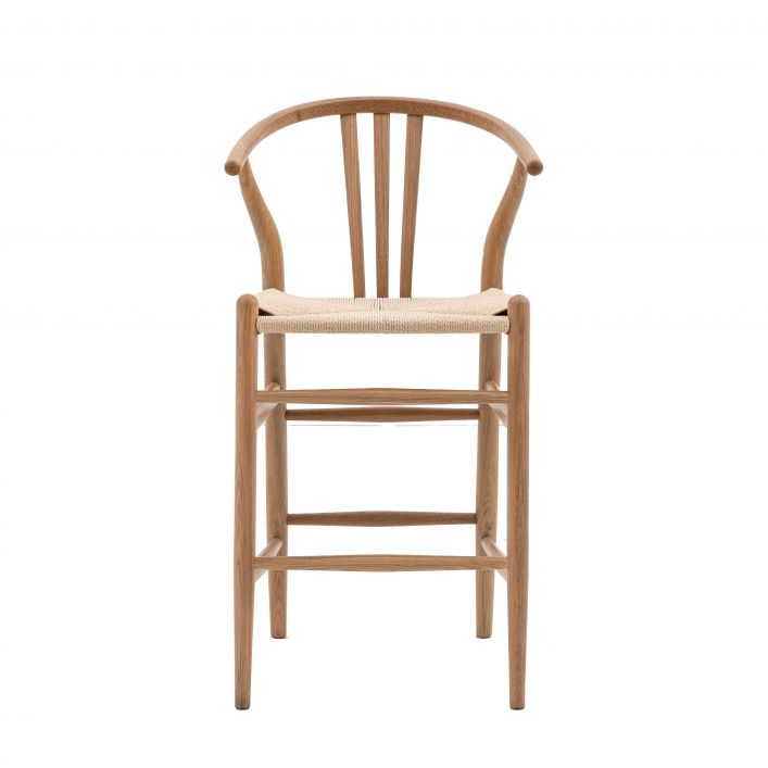 Ghedi Cassius Bar Stool Natural (2 Pack) — SantoLusso®