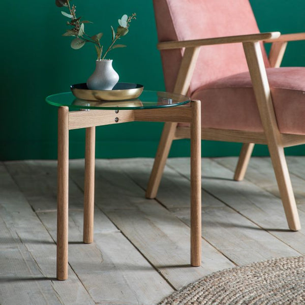 Ghedi Cato Side Table Oak — SantoLusso®