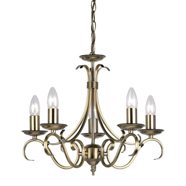 Ghedi Cetona 5 Pendant Light Antique Brass — SantoLusso®
