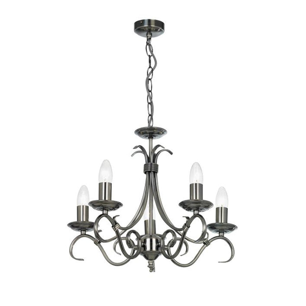 Ghedi Cetona 5 Pendant Light Antique Silver — SantoLusso®