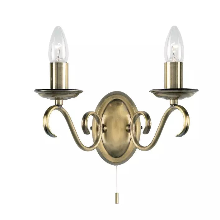 Ghedi Cetona Wall Light Antique Brass — SantoLusso®