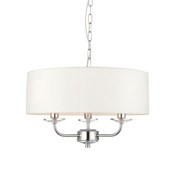 Ghedi Columbano 3 Pendant Light Bright Nickel — SantoLusso®