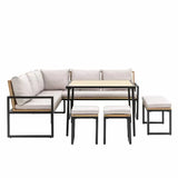 Ghedi Delti Corner Dining Set — SantoLusso®