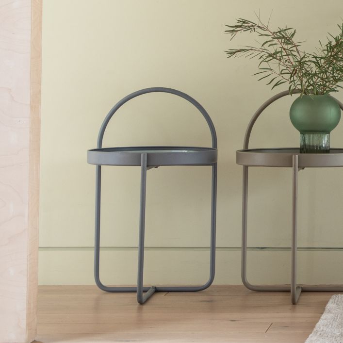 Ghedi Digna Side Table Grey — SantoLusso®