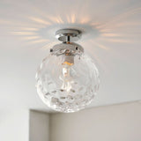 Ghedi Dominica Bathroom 1 Ceiling Light Chrome — SantoLusso®
