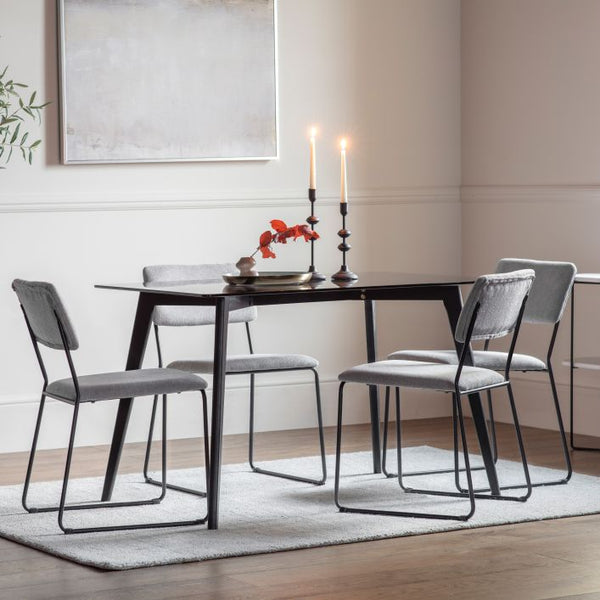 Ghedi Ebarallo Rectangle Dining Table Black — SantoLusso®