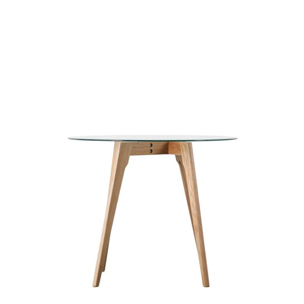 Ghedi Ebarallo Round Dining Table Oak — SantoLusso®