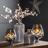 Ghedi Erica Vase Etched Grey Lustre Small — SantoLusso®