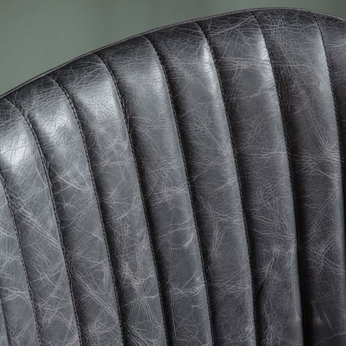 Ghedi Fiaggo Swivel Chair Antique Ebony — SantoLusso®