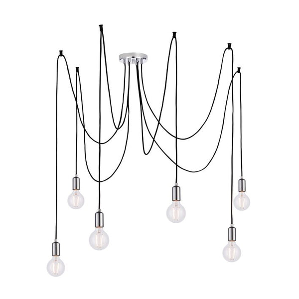 Ghedi Gabriela 6 Cluster Pendant Light Chrome — SantoLusso®