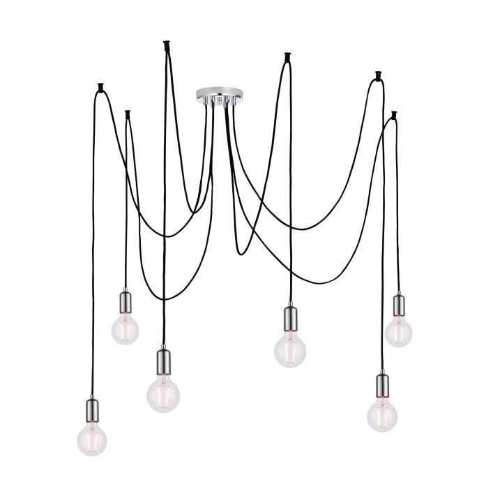 Ghedi Gabriela 6 Cluster Pendant Light Chrome — SantoLusso®