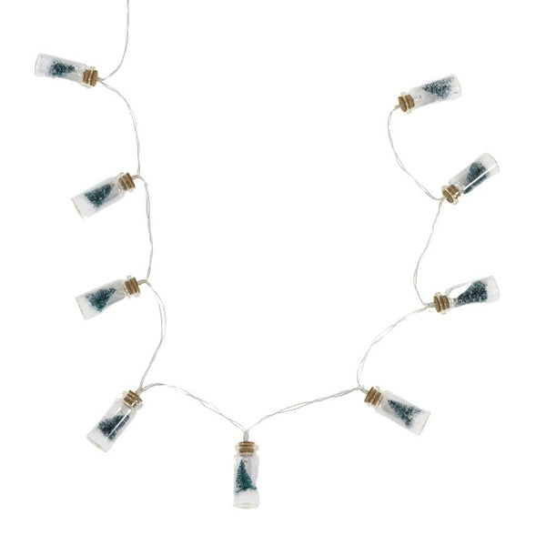Ghedi Gardon 10 LED String with Pine Trees in Jars — SantoLusso®