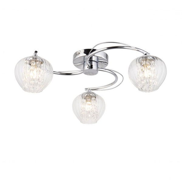 Ghedi Geralla 3 Ceiling Light Chrome — SantoLusso®