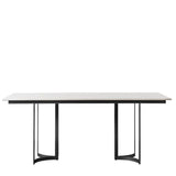Ghedi Gesso Dining Table Black — SantoLusso®