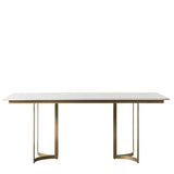 Ghedi Gesso Dining Table Gold — SantoLusso®