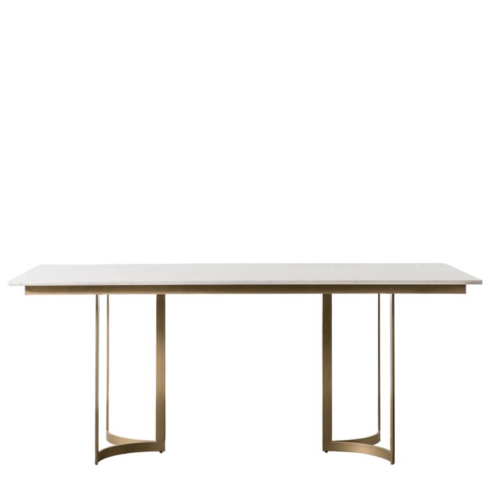 Ghedi Gesso Dining Table Gold — SantoLusso®