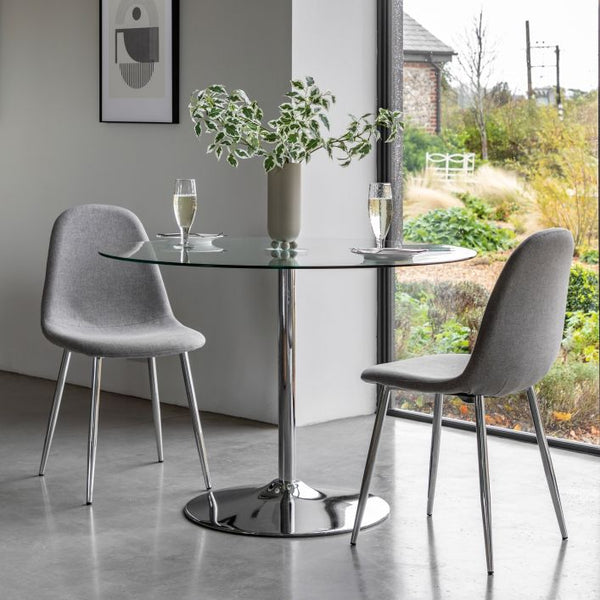 Ghedi Gianluca Dining Table Clear Glass — SantoLusso®