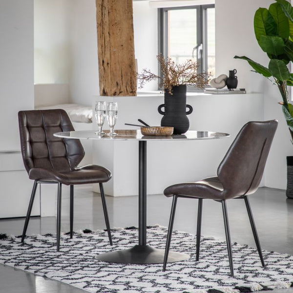 Ghedi Gianluca Dining Table White Effect — SantoLusso®
