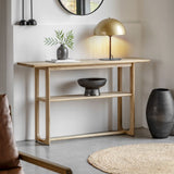Ghedi Gianno Console Table Natural — SantoLusso®