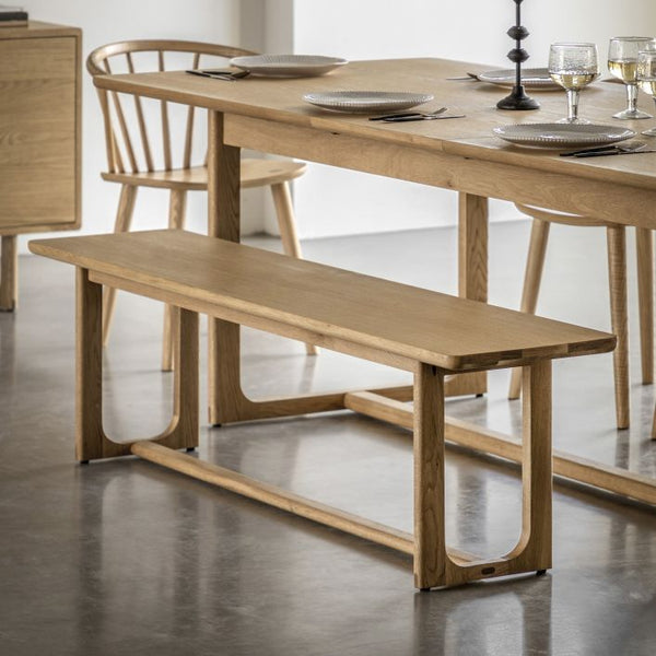 Ghedi Gianno Dining Bench Natural — SantoLusso®