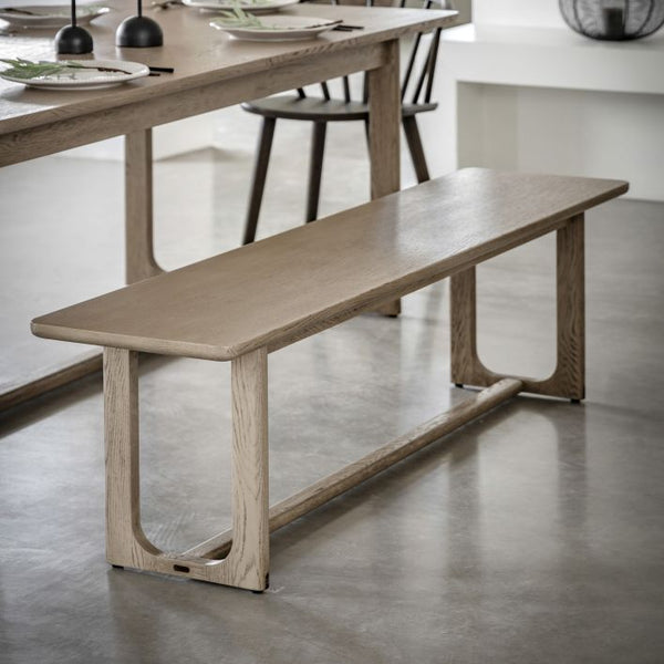 Ghedi Gianno Dining Bench Smoked — SantoLusso®