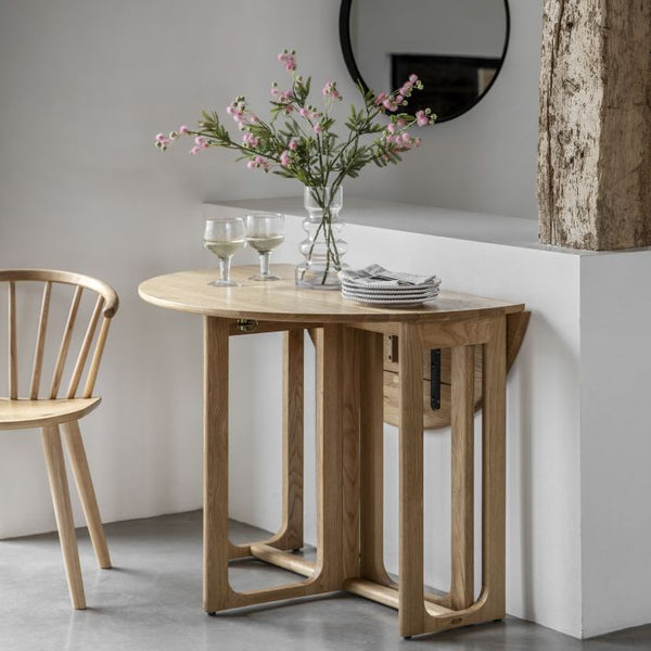 Ghedi Gianno Folding Dining Table Natural — SantoLusso®