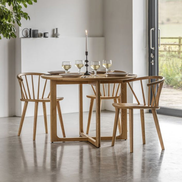 Ghedi Gianno Round Dining Table Natural — SantoLusso®