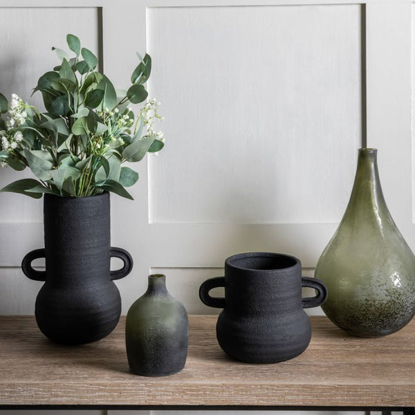 Ghedi Gorki Vase Small Black — SantoLusso®
