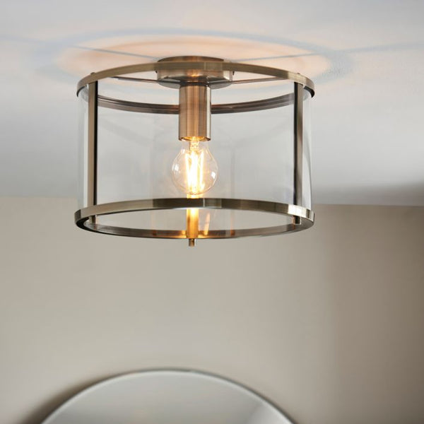 Ghedi Graziana 1 Ceiling Light Antique Brass — SantoLusso®