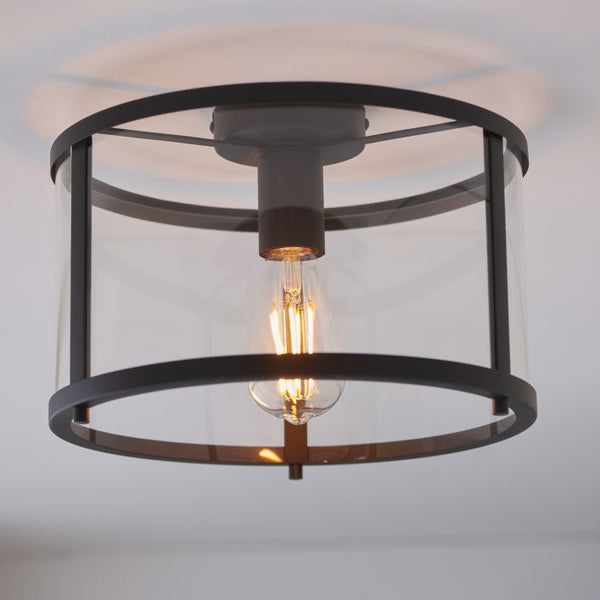Ghedi Graziana 1 Ceiling Light Black — SantoLusso®