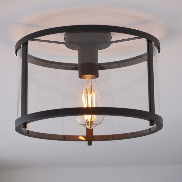 Ghedi Graziana 1 Ceiling Light Black — SantoLusso®