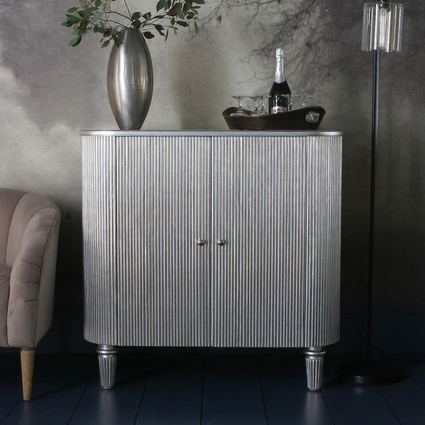 Ghedi Heju Drinks Cabinet Silver — SantoLusso®