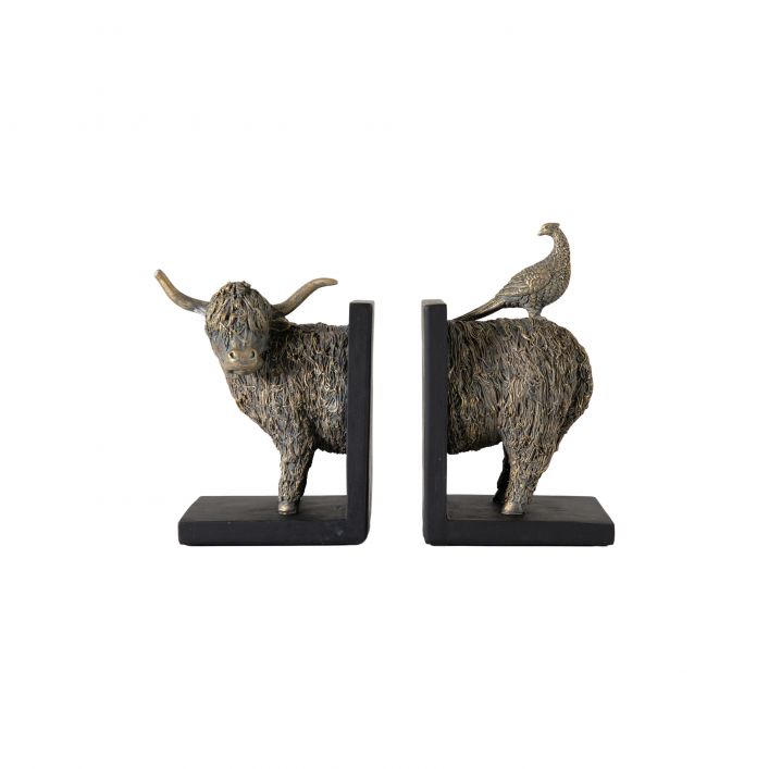 Ghedi Highland Cow Bookends Set of 2 — SantoLusso®