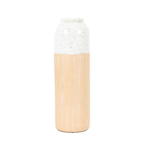 Ghedi Holmer Vase Small White Natural — SantoLusso®