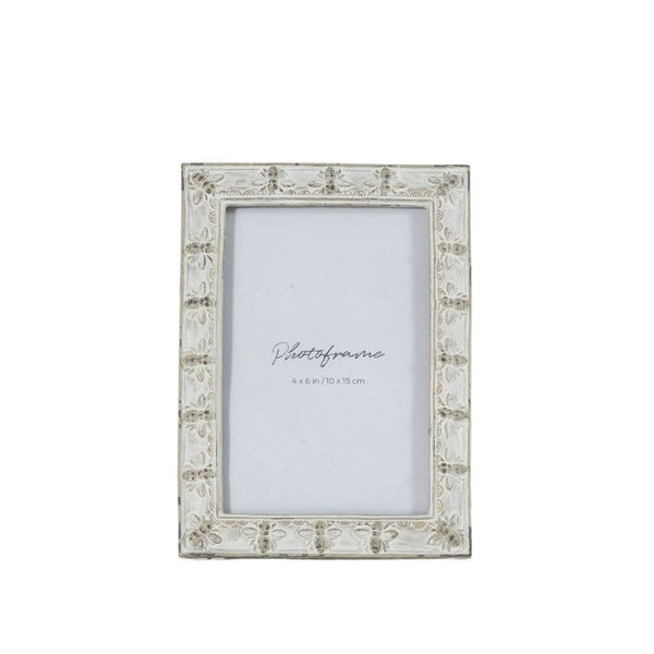 Ghedi Honey Bee Photo Frame 4x6 Antique Grey — SantoLusso®